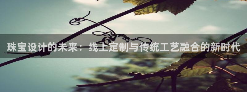 开丰娱乐主管：珠宝设计的未来：线上定制与传统工艺融合的新时代