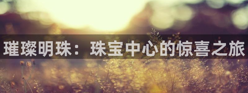 开丰娱乐天7O667：璀璨明珠：珠宝中心的惊喜之旅