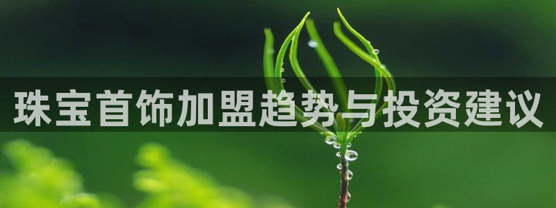 开丰娱乐平台：珠宝首饰加盟趋势与投资建议