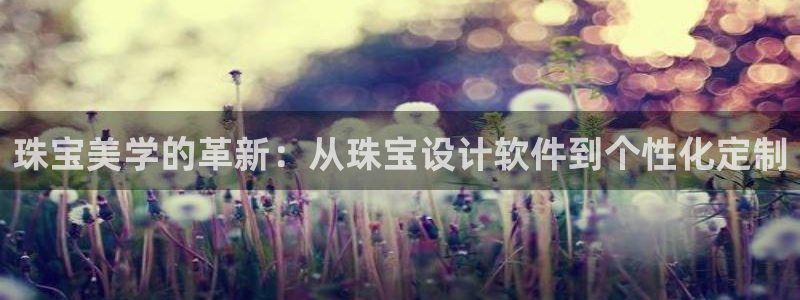 开丰娱乐2登录：珠宝美学的革新：从珠宝设计软件到个性化定制