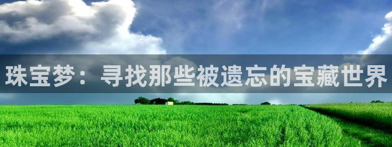 开丰娱乐前：珠宝梦：寻找那些被遗忘的宝藏世界