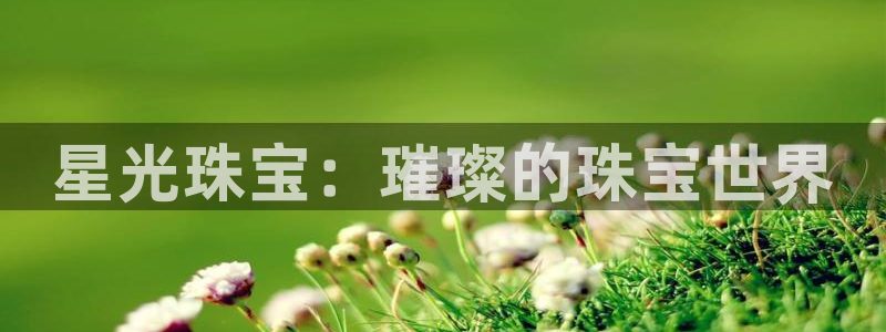 开丰娱乐注册电7O777：星光珠宝：璀璨的珠宝世界